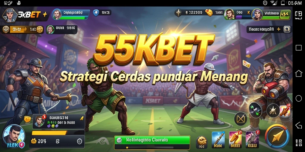 Tampilan gameplay interaktif yang menantang di 55KBET.