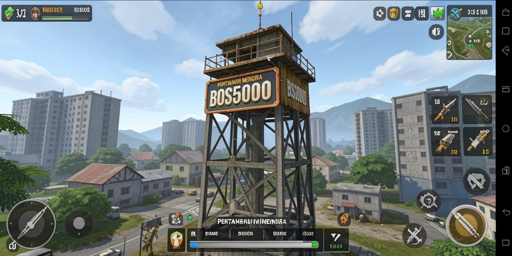 Tampilan gameplay menarik dari BOS5000 yang penuh strategi.