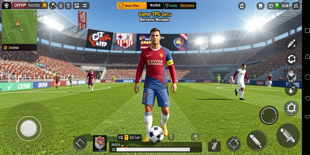 Tampilan gameplay utama CR7VIP menampilkan aksi seru di medan tempur.