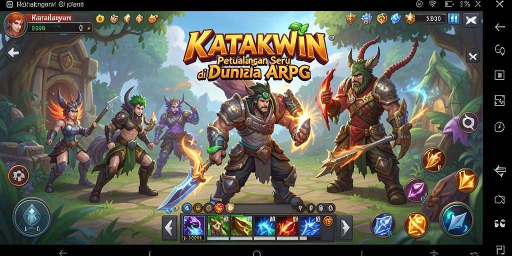 Tampilan gameplay KATAKWIN yang seru dan mendebarkan di dunia ARPG.