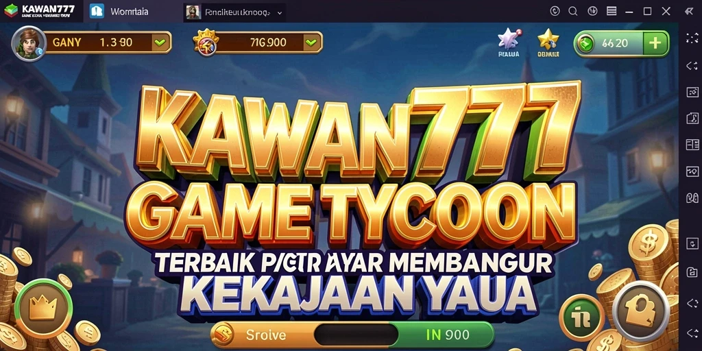 Screenshot gameplay KAWAN777 menunjukkan pengalaman Tycoon yang seru.