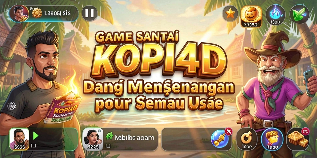 Tampilan menarik gameplay KOPI4D yang seru dan menghibur.